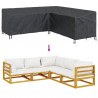 Pokrowiec na meble Czarny 220 x 220 x 80 cm Tkanina Oxford 420D