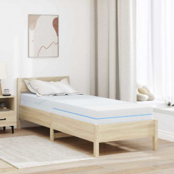 Materac Biały 70 x 200 cm Tkanina żakardowa