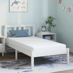 Materac Biały 80 x 160 cm Tkanina żakardowa
