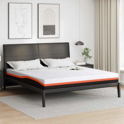 Materac Biały i czarny 200 x 200 cm Tkanina żakardowa