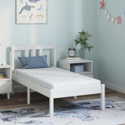 Materac Biały 70 x 140 cm Tkanina żakardowa