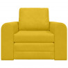 Sofa Bed Żółty 98 x 71 x 83 cm Aksamit