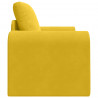 Sofa Bed Żółty 98 x 71 x 83 cm Aksamit