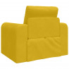 Sofa Bed Żółty 98 x 71 x 83 cm Aksamit