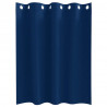 Firany blackout z kółkami 2 pcs Ciemnoniebieski 140 x 140 cm