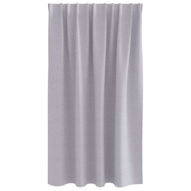 Firany blackout z kółkami 2 pcs Metaliczny Szary 140 x 140 cm