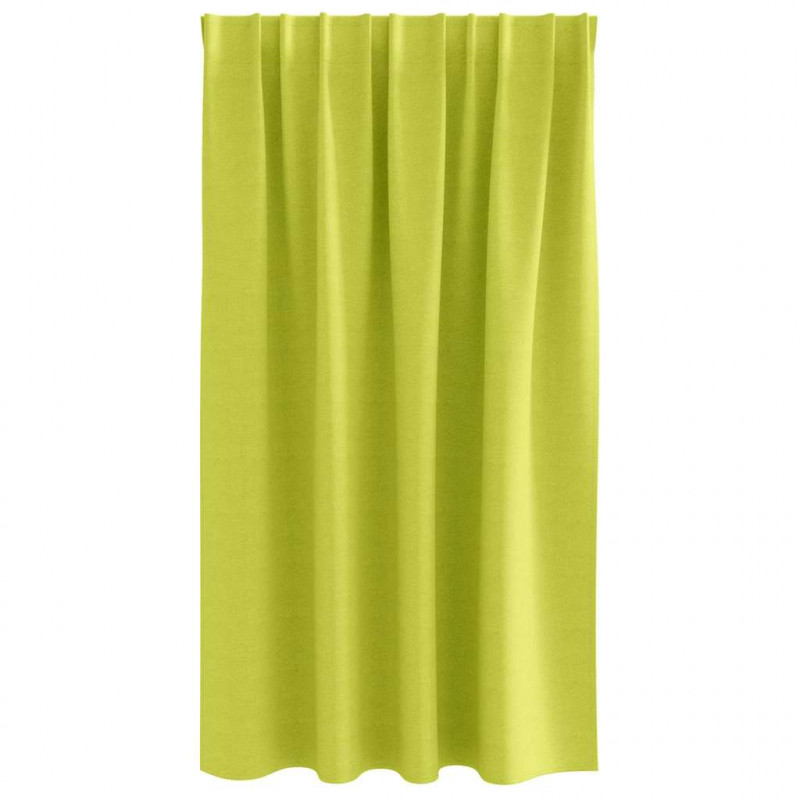 Firany blackout z kółkami 2 pcs Zielony 140 x 140 cm Poliester