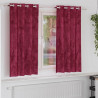 Zasłony z weluru 2 pcs Czerwone wino 175 x 140 cm Aksamit