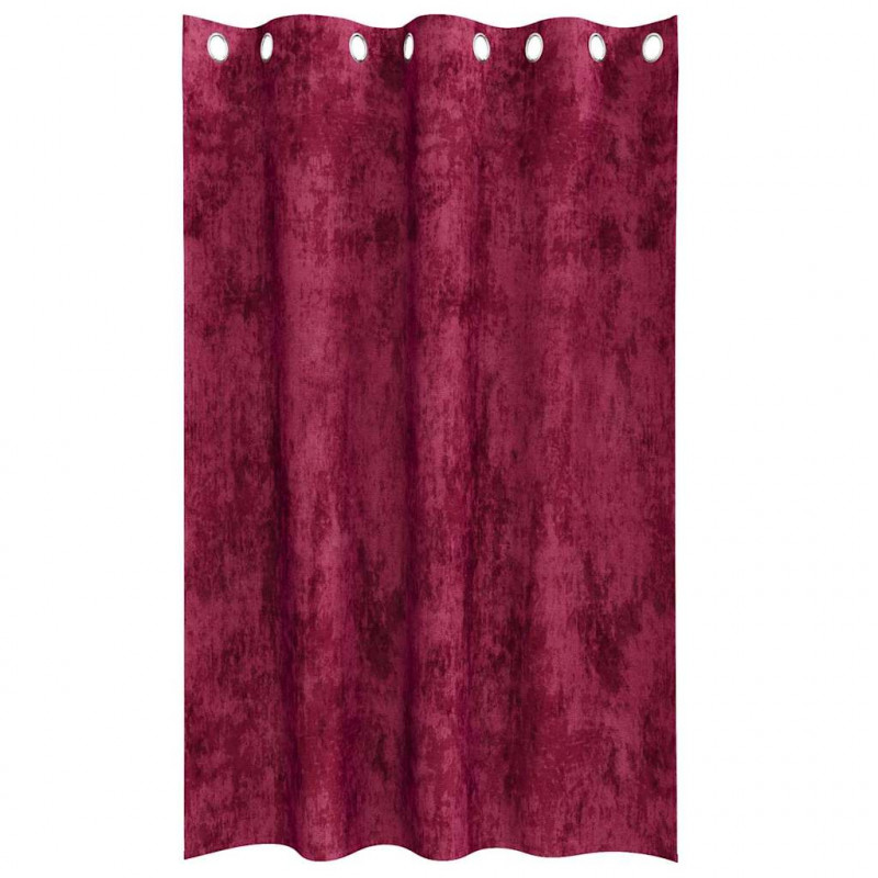 Zasłony z weluru 2 pcs Czerwone wino 175 x 140 cm Aksamit