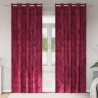 Zasłony z weluru 2 pcs Czerwone wino 260 x 140 cm Aksamit