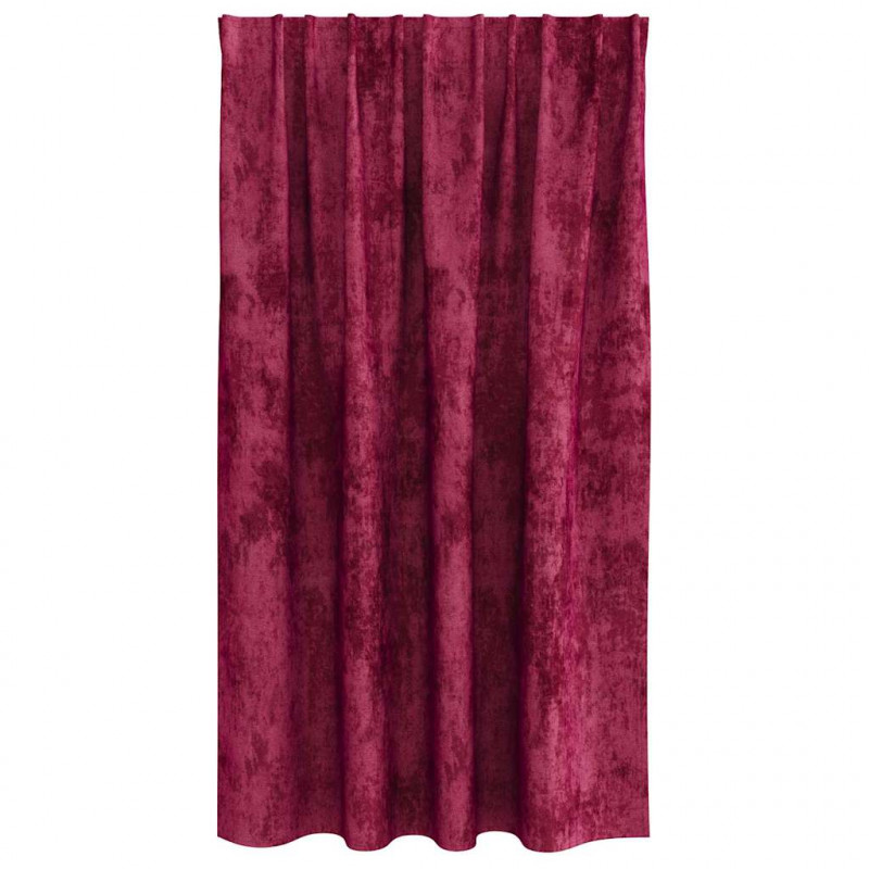 Zasłony z weluru 2 pcs czerwone wino 140 x 140 cm Aksamit