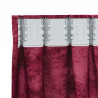 Zasłony z weluru 2 pcs czerwone wino 140 x 140 cm Aksamit