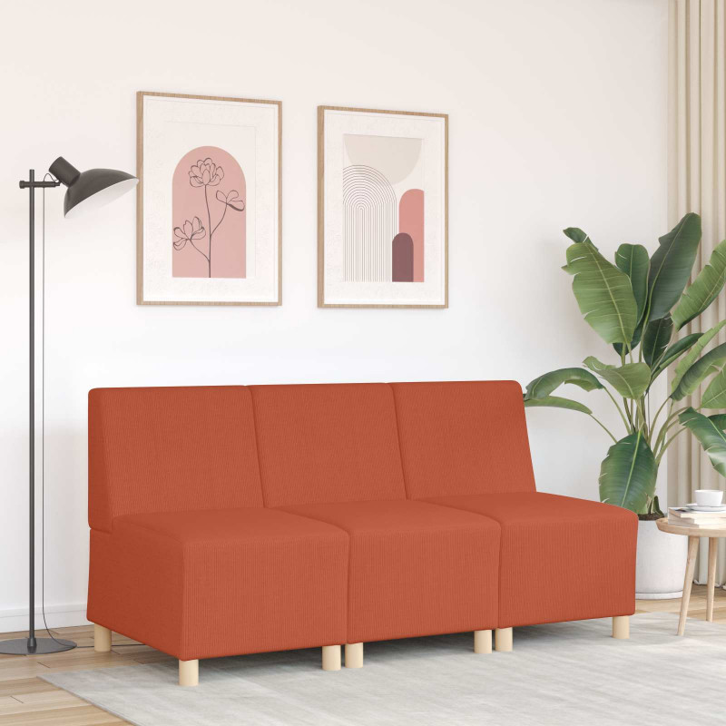 Modułowa sofa bez podłokietników, Pomarańczowy 55 x 74 x 82 cm