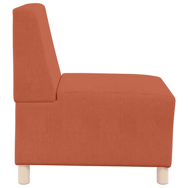 Modułowa sofa bez podłokietników, Pomarańczowy 55 x 74 x 82 cm