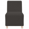 Modułowa sofa bez podłokietników Ciemnoszara 55 cm Kręcona tkanina przypominająca wełnę