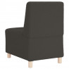 Modułowa sofa bez podłokietników Ciemnoszara 55 cm Kręcona tkanina przypominająca wełnę