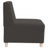 Modułowa sofa bez podłokietników Ciemnoszara 55 cm Kręcona tkanina przypominająca wełnę