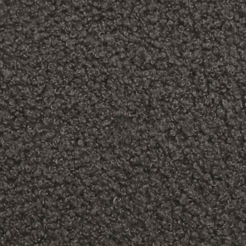 Modułowa sofa bez podłokietników Ciemnoszara 55 cm Kręcona tkanina przypominająca wełnę