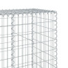 Kosz gabionowy z pokrywą, 1200x50x200 cm, galwanizowane żelazo