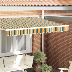 Wymiana falbany markizy Zielony i żółty 330 x 20 cm Poliester