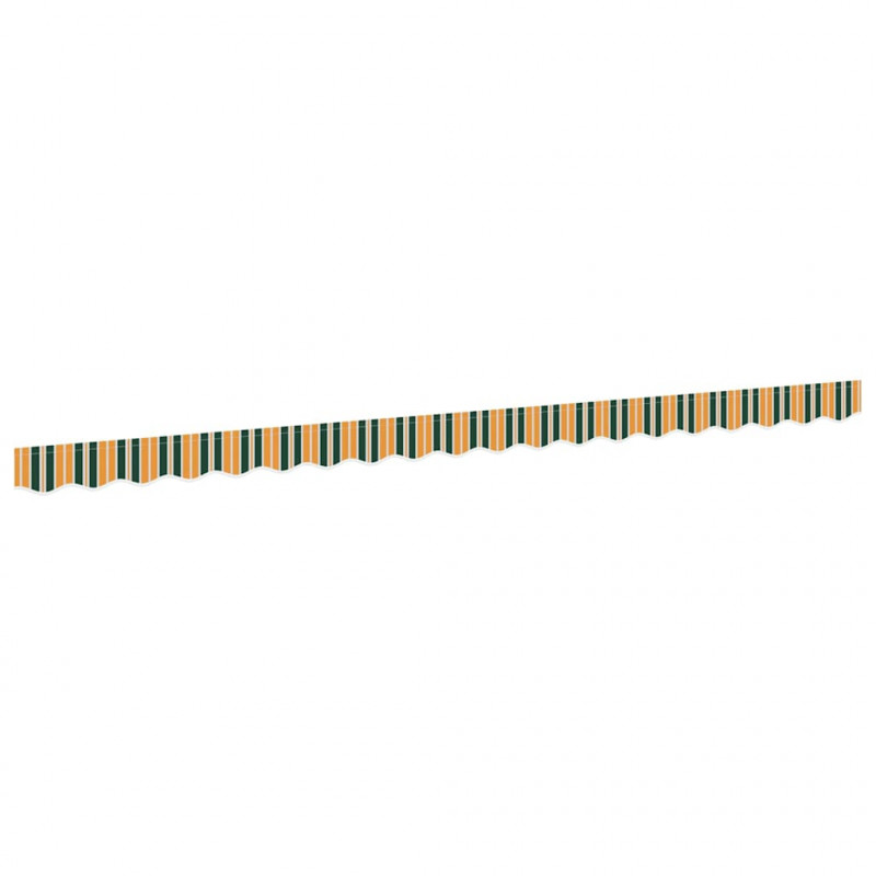 Wymiana falbany markizy Zielony i żółty 430 x 20 cm Poliester