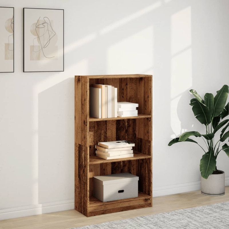 Regał, stare drewno, 60x24x109 cm, materiał drewnopochodny