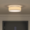 Lampa Sufitowa Ciemnoszary 38 x 38 x 13,5 cm tkanina
