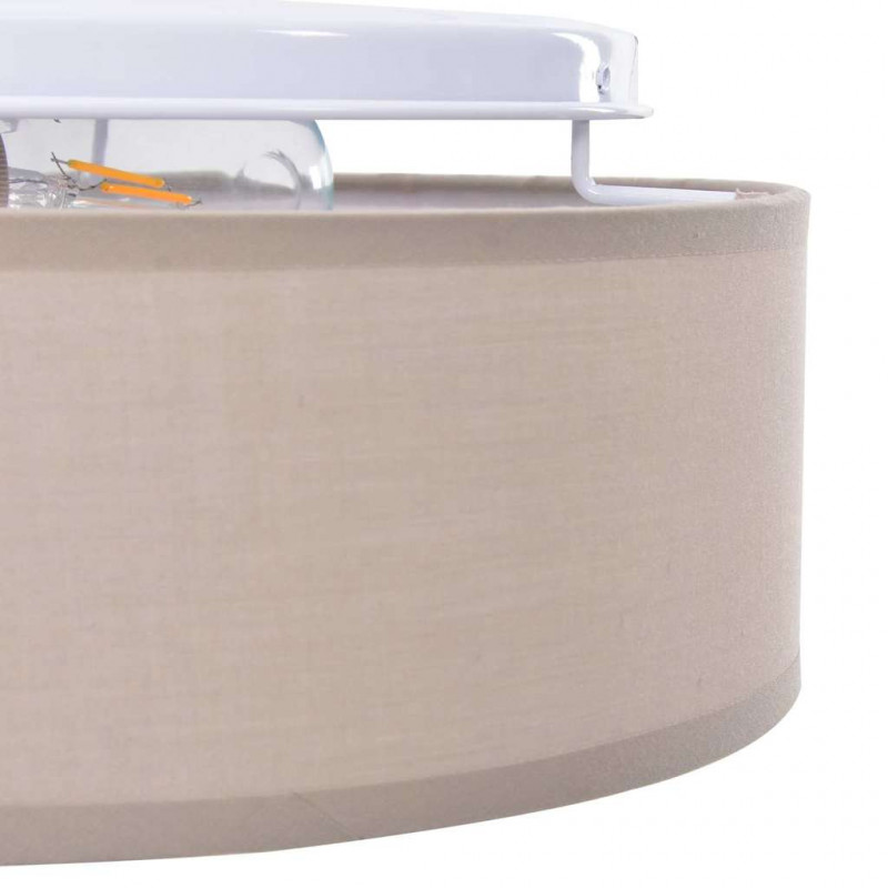Lampa Sufitowa Ciemnoszary 38 x 38 x 13,5 cm tkanina