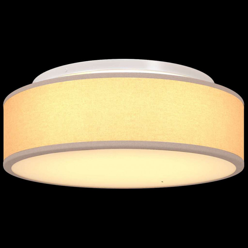 Lampa Sufitowa Ciemnoszary 38 x 38 x 13,5 cm tkanina