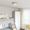 Lampa Sufitowa Ciemnoszary 38 x 38 x 13,5 cm tkanina