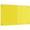 Panel kuchenny Żółty 70 x 40 cm szkło hartowane