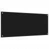 Panel kuchenny Czarny 120 x 50 cm szkło hartowane