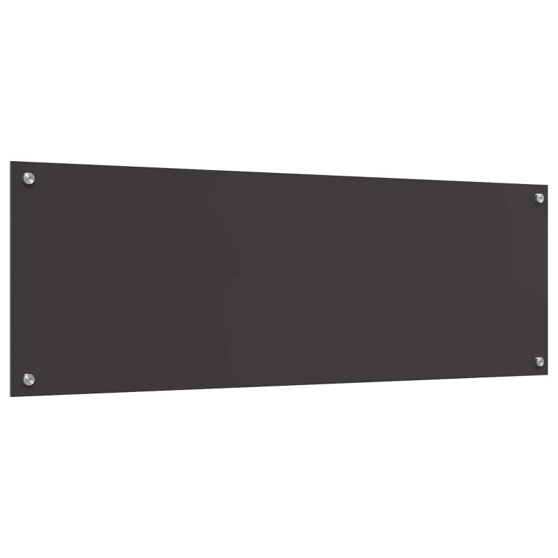 Panel kuchenny Ciemnoszary 120 x 40 cm szkło hartowane