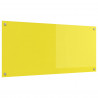 Panel kuchenny Żółty 110 x 50 cm szkło hartowane