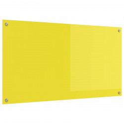 Panel kuchenny Żółty 110 x 60 cm szkło hartowane