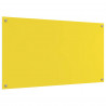 Panel kuchenny Żółty 110 x 60 cm szkło hartowane