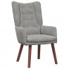 fotel Jasnoszary 63 x 67 x 94 cm Aksamit