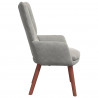 fotel Jasnoszary 63 x 67 x 94 cm Aksamit