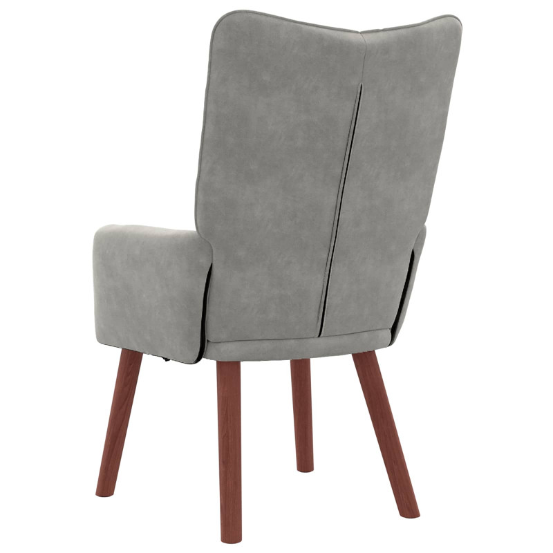 fotel Jasnoszary 63 x 67 x 94 cm Aksamit