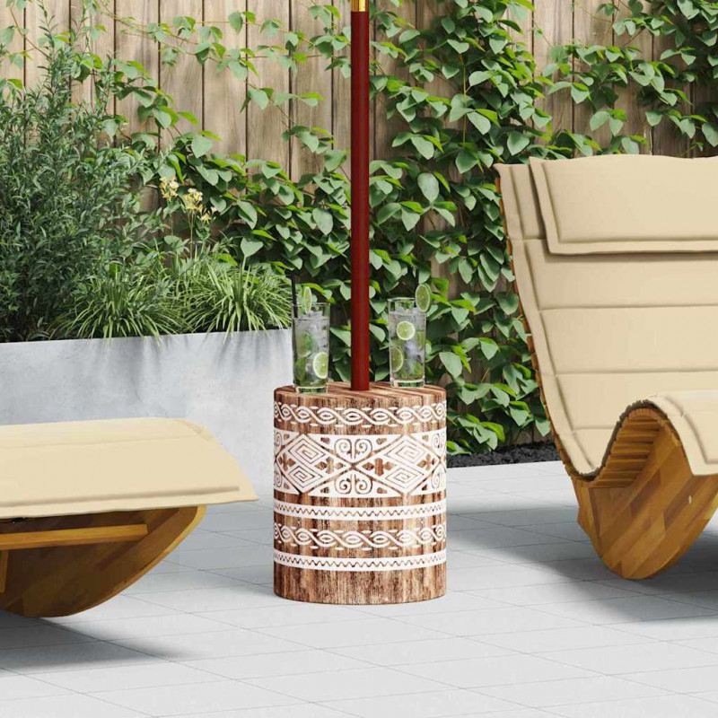 Podstawa do parasola Bielona Ø34 x 40 cm Drewno solidne