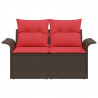Sofa Ogrodowa z poduszką 141 x 62 x 69 cm polirattan