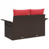 Sofa Ogrodowa z poduszką 141 x 62 x 69 cm polirattan
