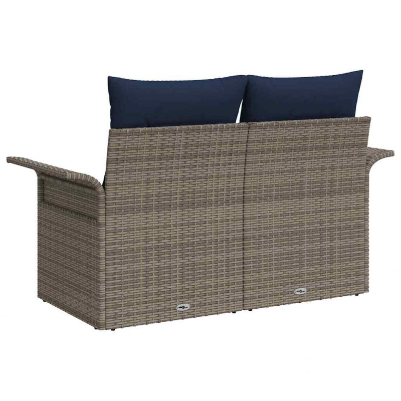 Sofa Ogrodowa z poduszką 141 x 62 x 69 cm polirattan