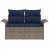Sofa Ogrodowa z poduszką 141 x 62 x 69 cm polirattan