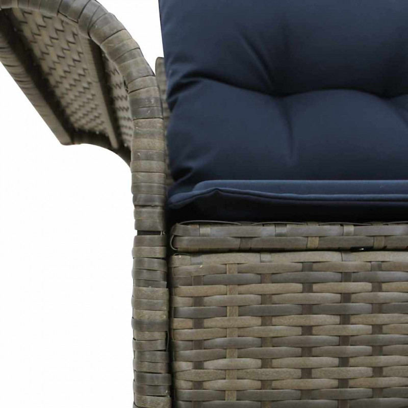 Sofa Ogrodowa z poduszką 141 x 62 x 69 cm polirattan