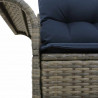 Sofa Ogrodowa z poduszką 141 x 62 x 69 cm polirattan