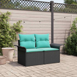 Sofa Ogrodowa z poduszką 141 x 62 x 69 cm polirattan