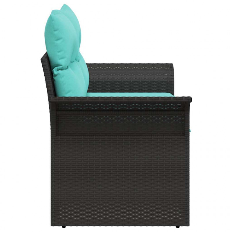Sofa Ogrodowa z poduszką 141 x 62 x 69 cm polirattan