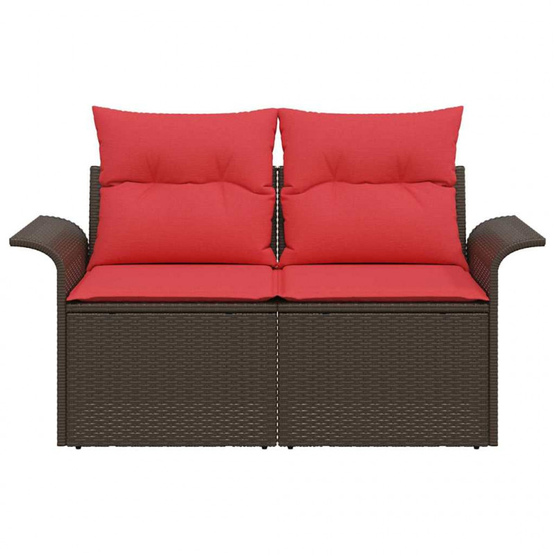 Sofa Ogrodowa z poduszką 141 x 62 x 69 cm polirattan