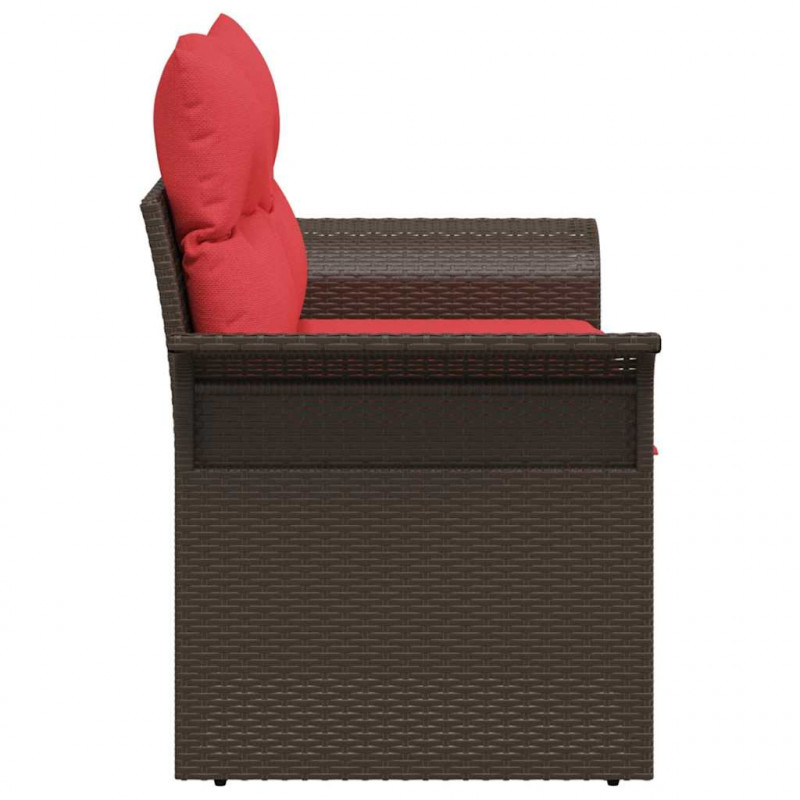 Sofa Ogrodowa z poduszką 141 x 62 x 69 cm polirattan